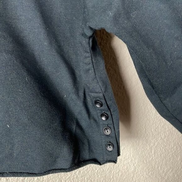 Gymshark Power Down Cropped Hoodie Sweatshirt Black Athletic Lounge Sz S - Picture 3 of 11